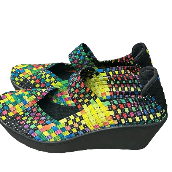 Steven by Steve Madden Size 6.5 Brice Multicolor Wedge - Picture 4 of 7